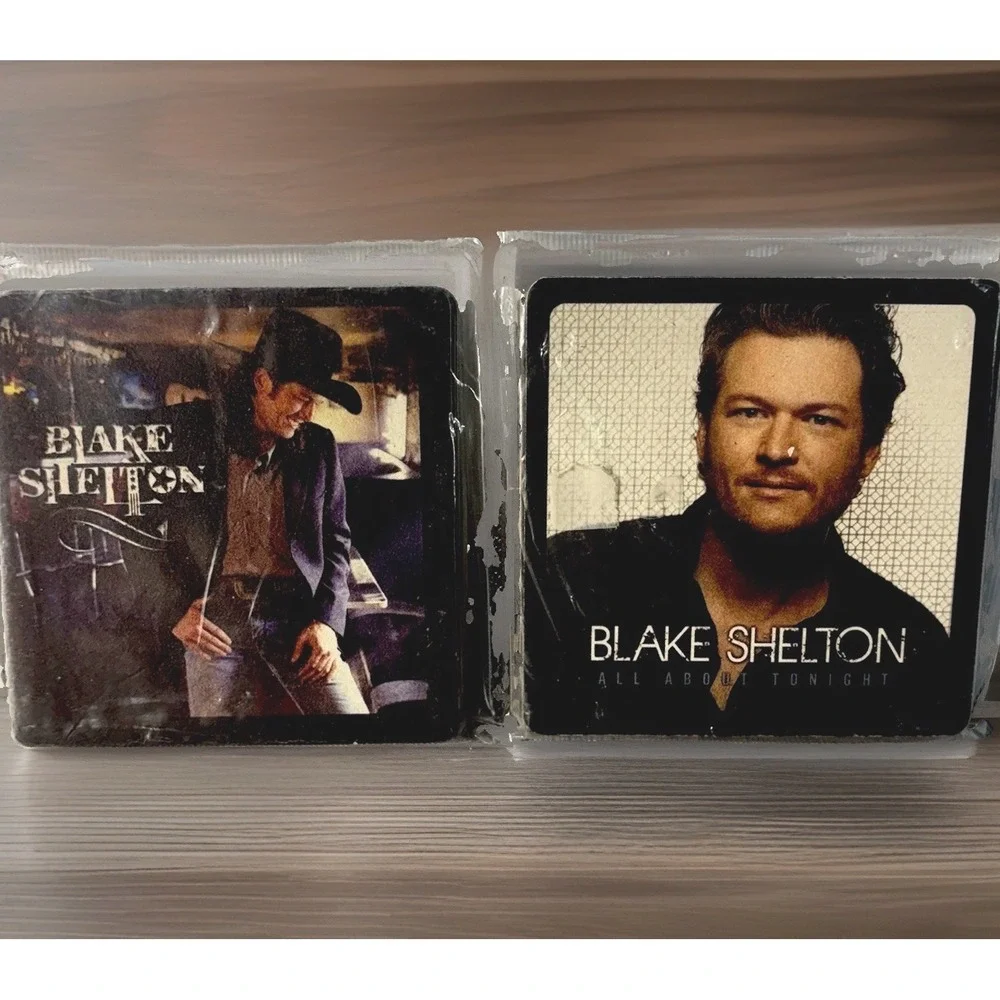 Blake Shelton Coasters Set Of 6 Coffee Cup Bar Country Music The Voice Sealed